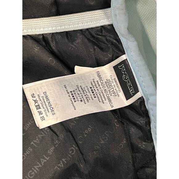 JanSport Right Pack 3 Section White Brown Backpack - Picture 6 of 6